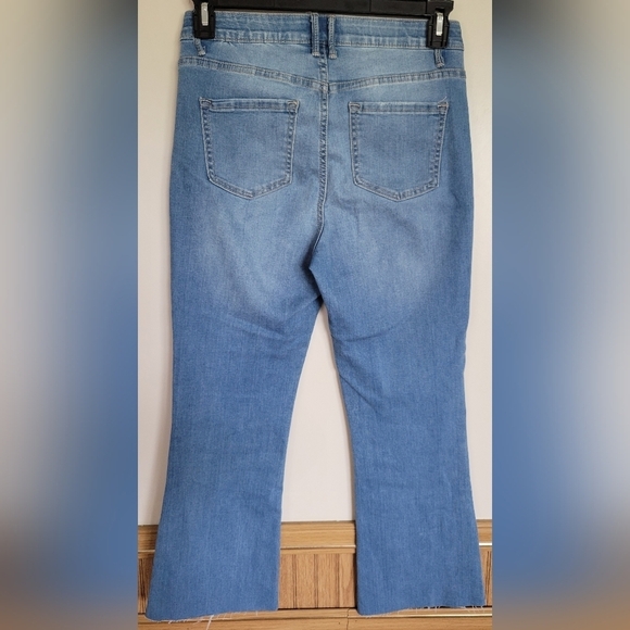 Knox Rose Women's Frayed Hem Stretchy Jeans Size 8 - Picture 2 of 4